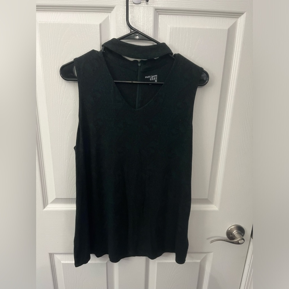 Ruff Hewn Grey size medium black sleeveless top